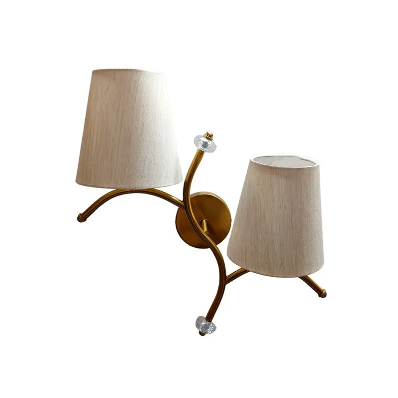 GlowStem Twin Cotton Wall Lamp - Beige media 4