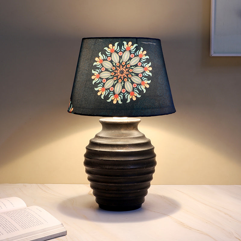 Toile Palmer Mango Wood Table Lamp - Multicolor