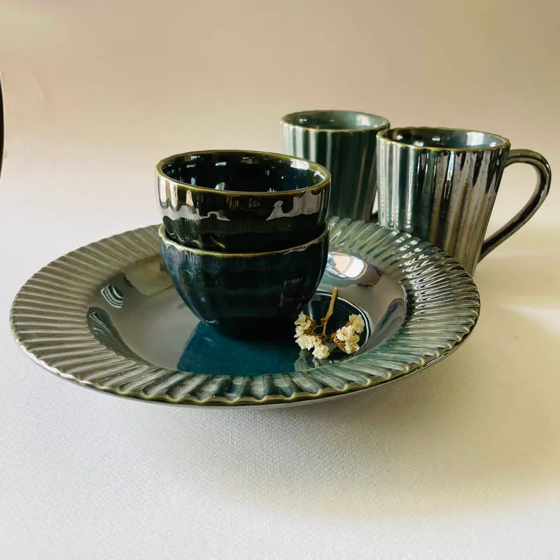 Flamina Dinner (Green) - 5 Piece Set media 4