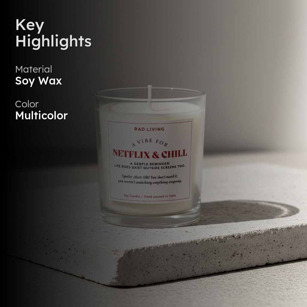 Netflix and Chill Soy Wax Scented Jar Candle media 2