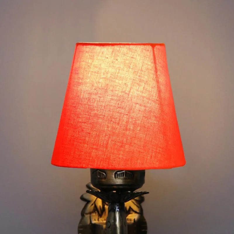 Ziada Stiva Conical Fabric & Metal Wall Lamp - Orange media 4