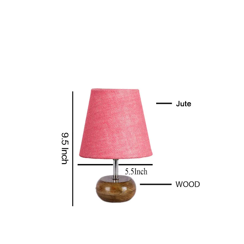 Astrova Jute Table Lamp - Pink,Brown media 5