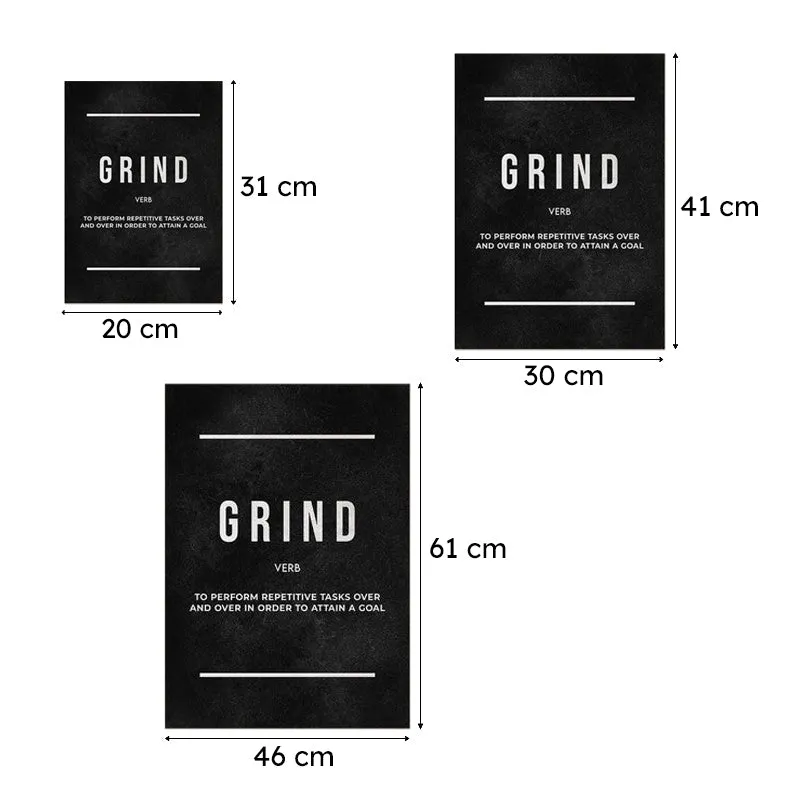 Grind Motivation Wall Poster media 10