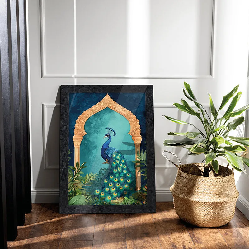 Peacock Arc Wall Painting media 3