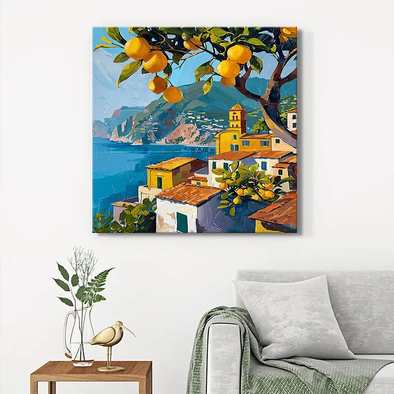 Village Orchards Poly Canvas Wall Painting media 1