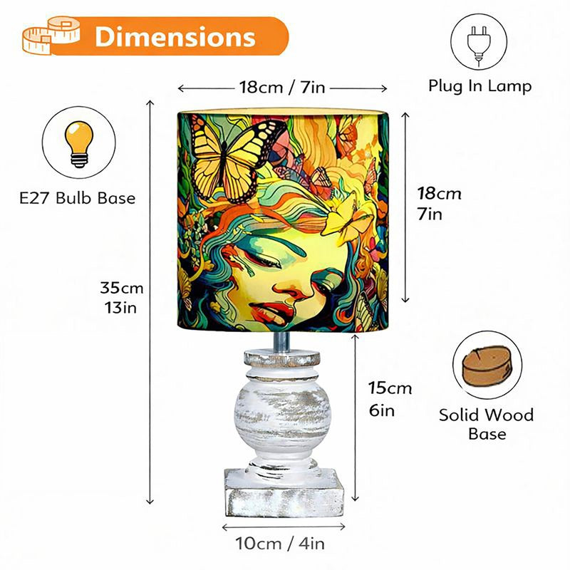 LadyForm Light Wooden Table Lamp media 8