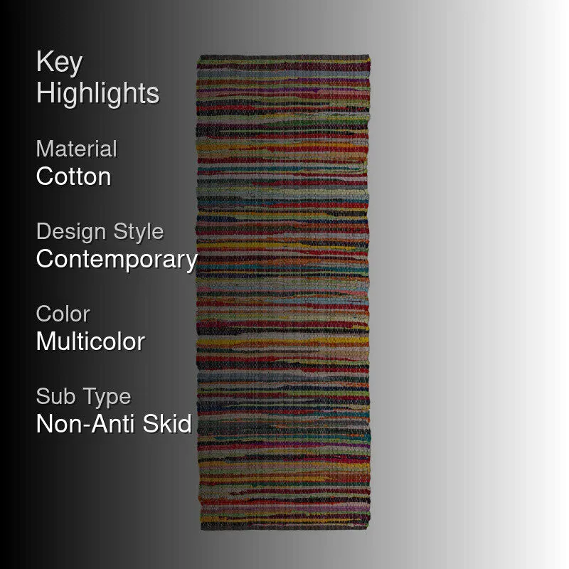 Myrrin Cotton Runner Rug - Multicolor media 2