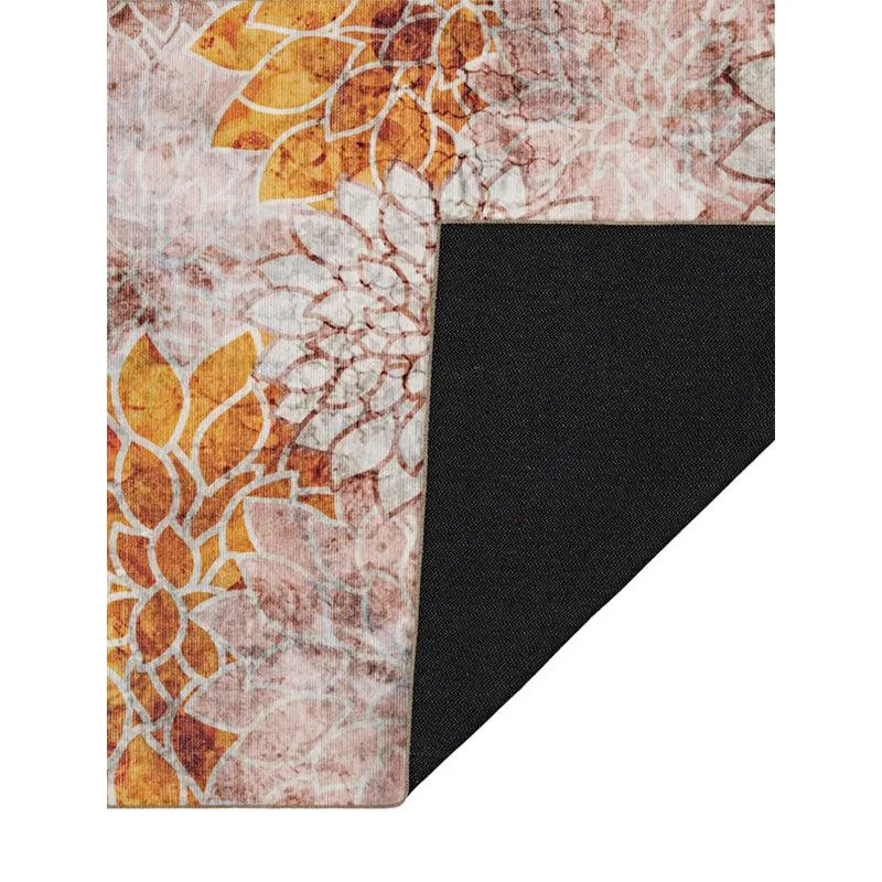 Enaya Floral Polyester Carpet - Gold media 7