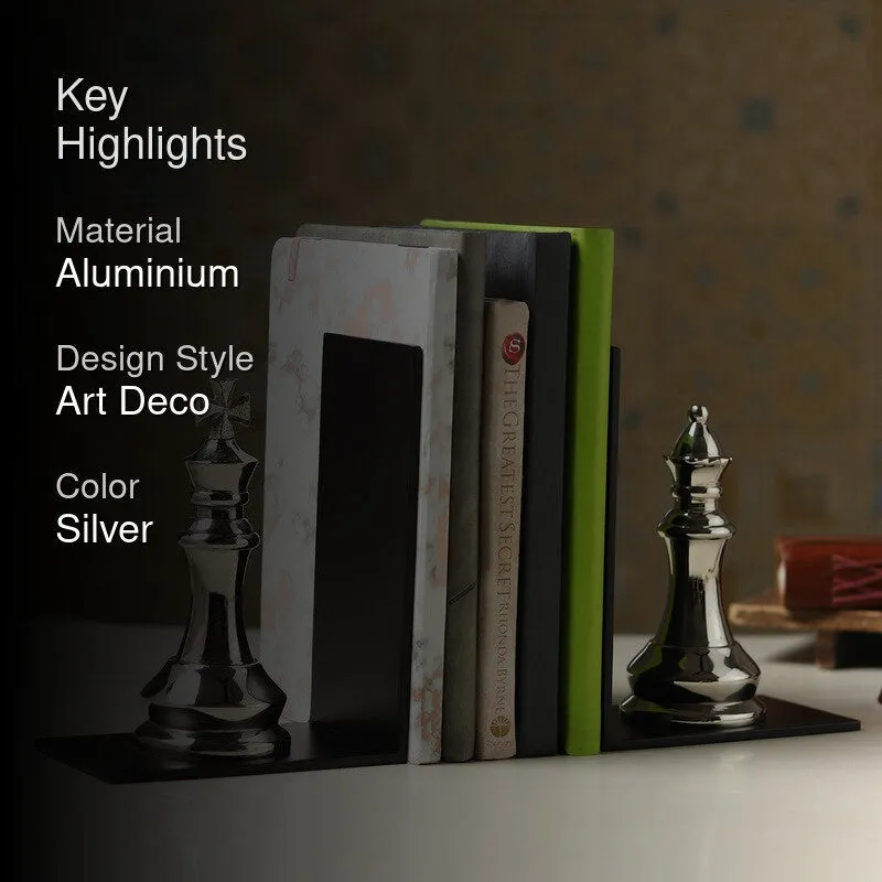 Book Mate Bookends (Silver) - Set Of Two media 2