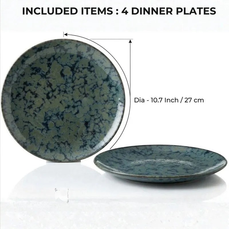 Ceramic Dinner Plates (Grey) - Set of Four media 9