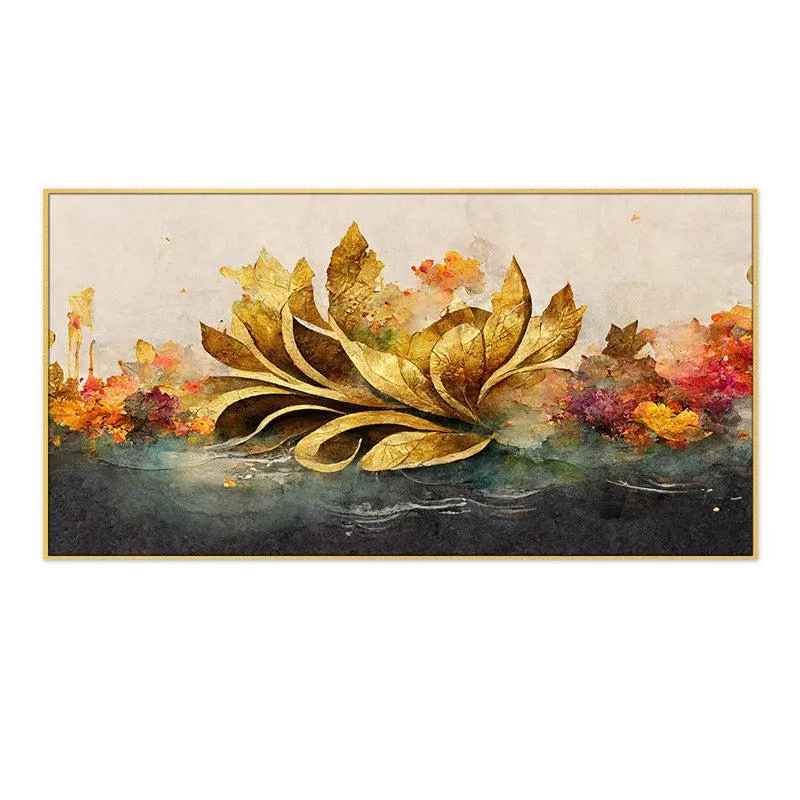 Atalia Floral Wall Painting With Frame media 4