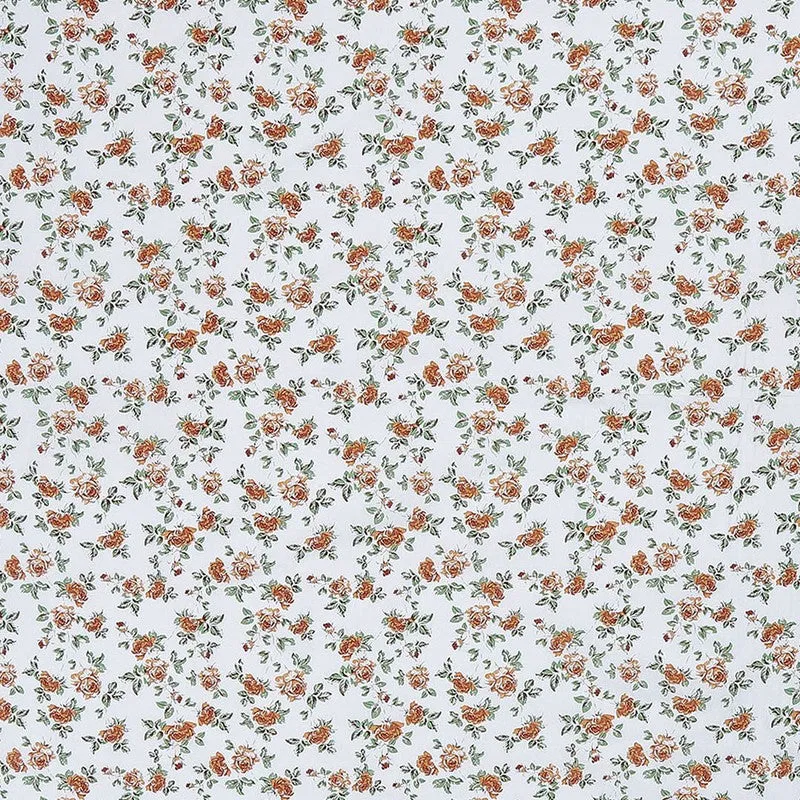Monte Carlo Fleurish Cotton Bedsheet (White,Beige) - 104 TC media 6