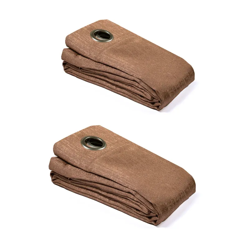 Saral Home Auriel Room Darkening Curtain (Brown) - Set Of Two media 6