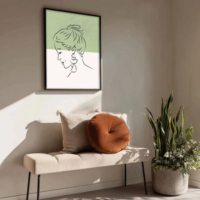 Ethereal Sketch Canvas Wall Painting With Black Frame media 4