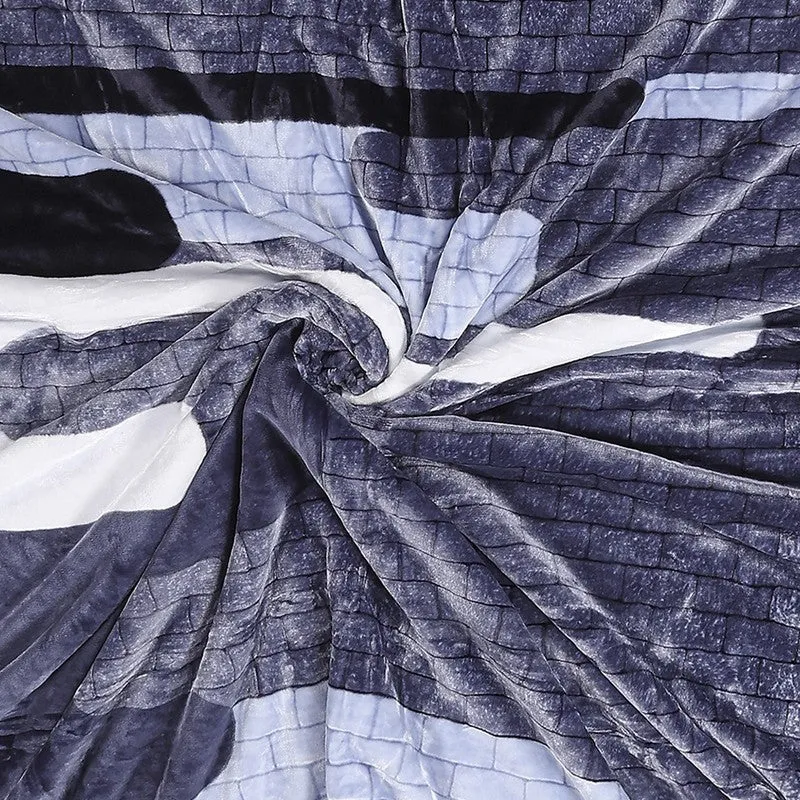 Monte Carlo Midnight Mirage Blanket (Blue) - 720 GSM media 6