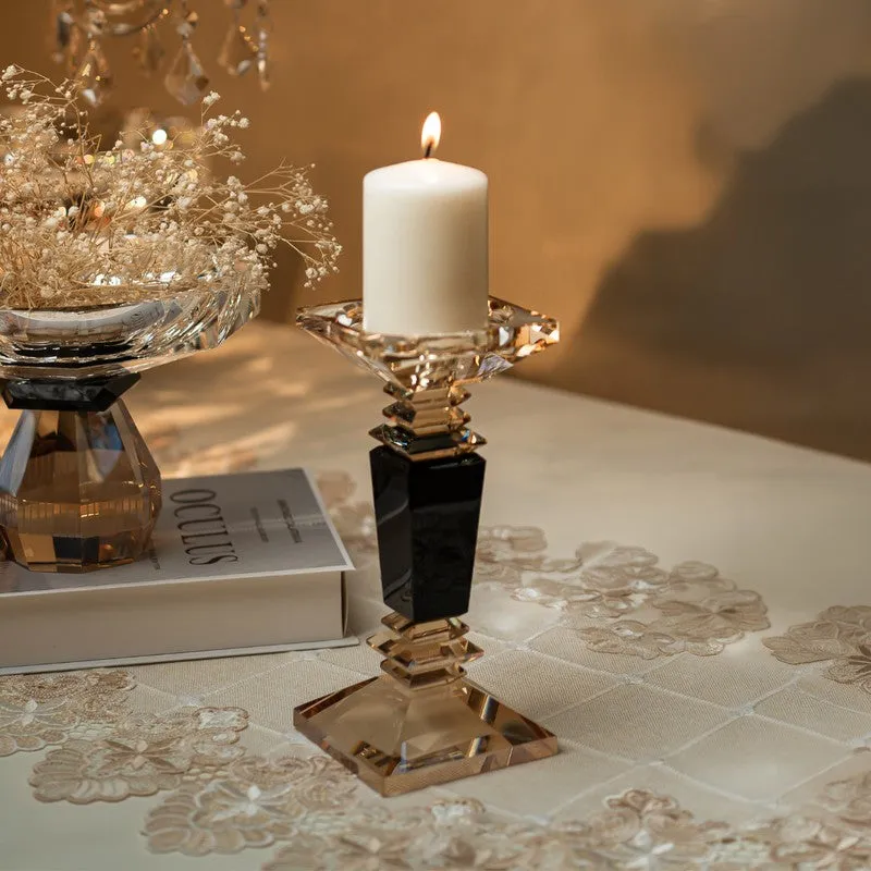 Elegance Crystal Candle Holder - Small media 1