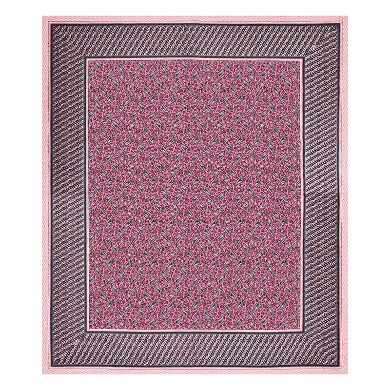 FloralNest Cotton Bedsheet (Pink) - 144 TC media 4