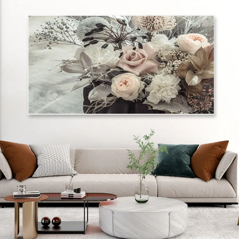 Muted Magna Floral Canvas Wall Painting media 1