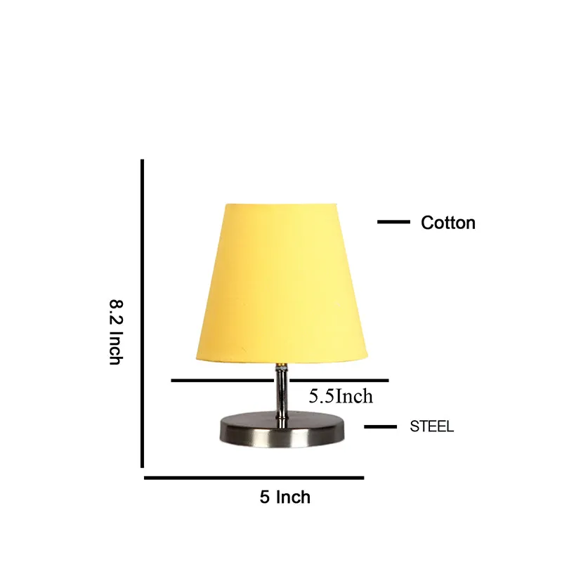 Vidro Fabric Table Lamp - Yellow,Silver media 5