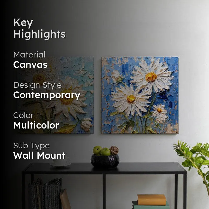 Reshia Floral Canvas Wall Art - Set Of Two media 2