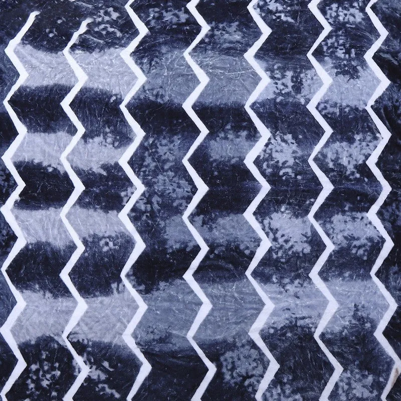 Monte Carlo Midnight Mosaic Blanket (Blue) - 600 GSM media 7