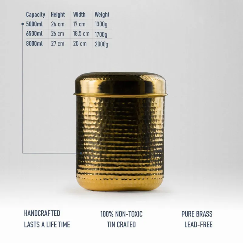 PureForm Gold Brass Container - 8000 mL media 9