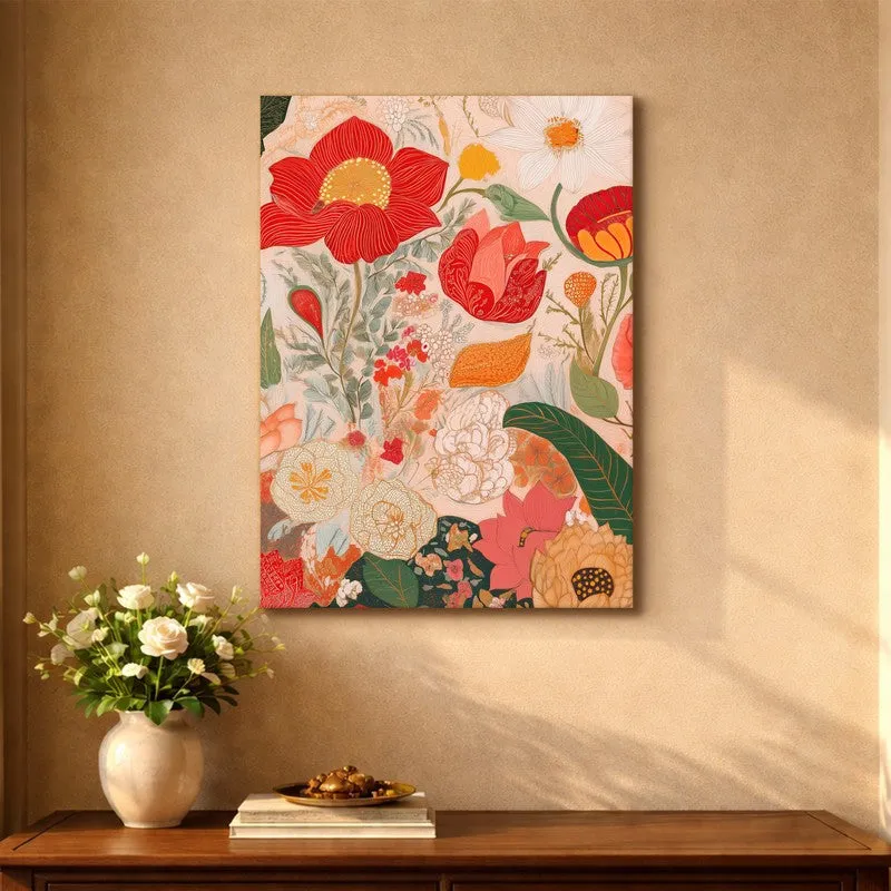 Blooming Symphony Canvas Wall Art & Paintings media 5