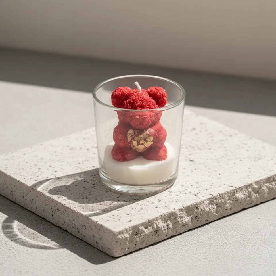 Heartfelt Glow Decorative Candles - Red media 1