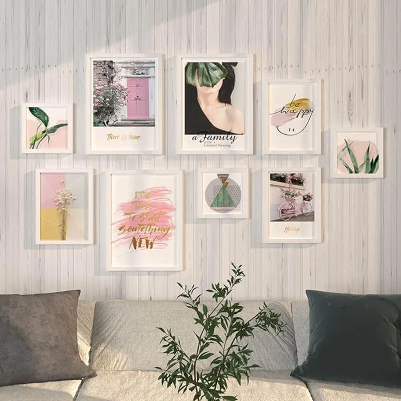 Minimalist Framed Wall Art - Set Of Nine media 1