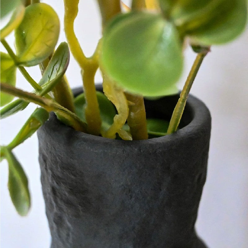 Avenza Sculpted Ceramic Vase - Black media 5