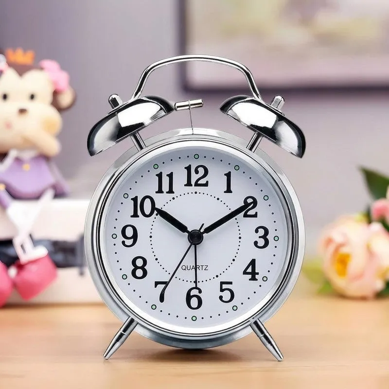 Time Aura Round Metal Table Clock media 4