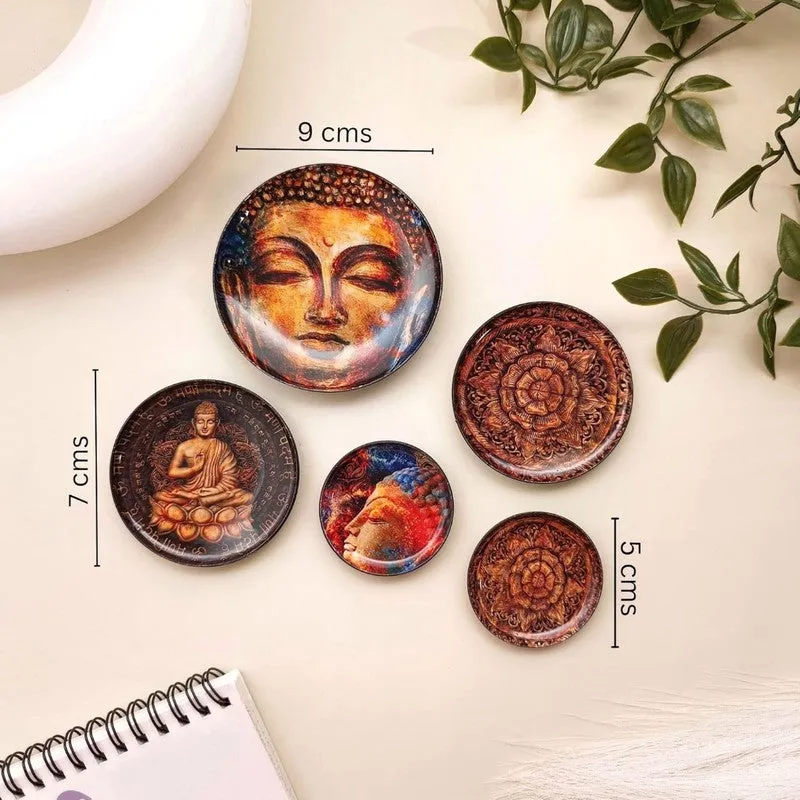 Buddha Charm Fridge Magnet - Set Of Five media 8
