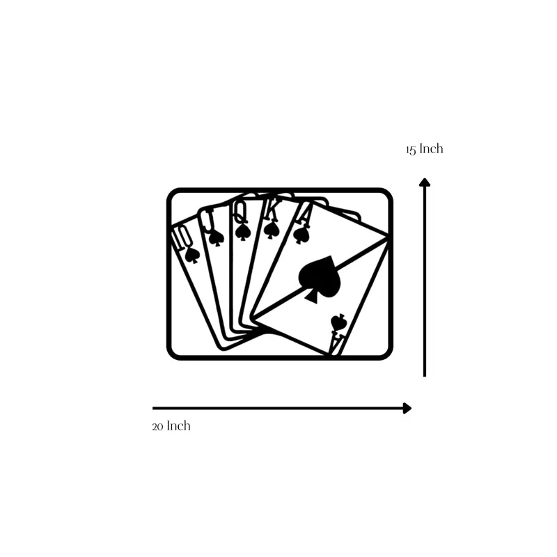 Spade Deck Of Cards Iron Wall Accent media 5