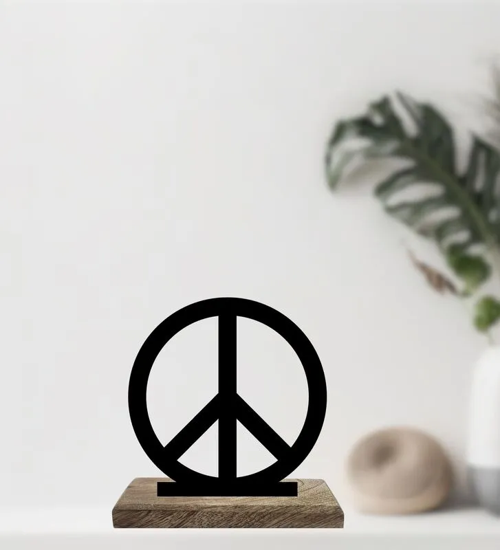 Heart and Peace Showpiece - Set Of Two media 3