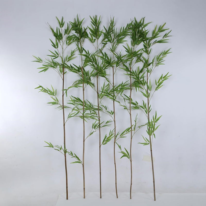 Faux Single Bamboo Plant Without Pot (6.56 ft) - Set Of Six media 6