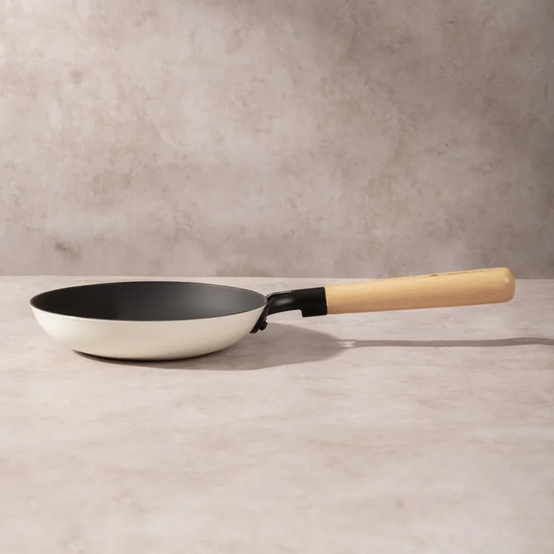Cumin Co Enamel Cast Iron Frying Pan (White) - 1000 mL media 5