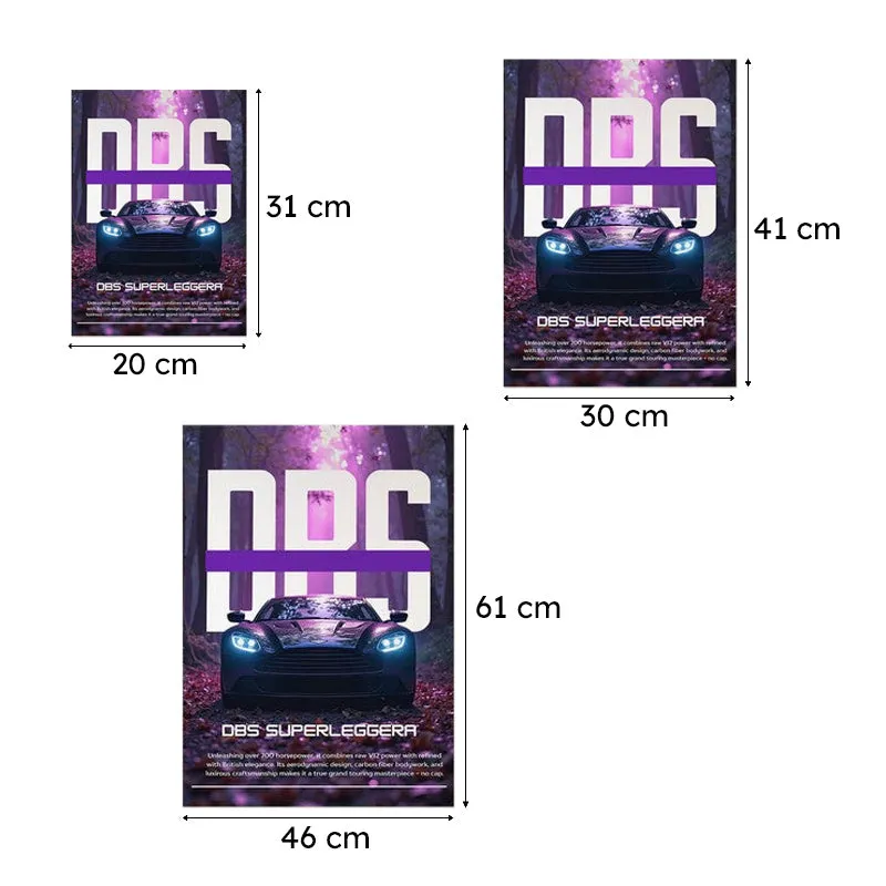 DBS Superleggera Wall Poster - Purple media 10