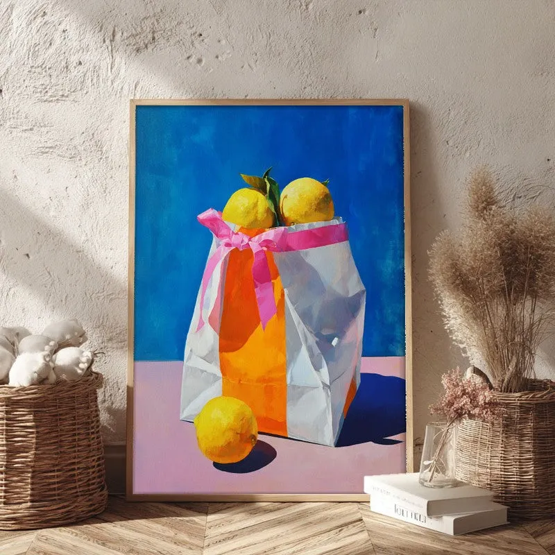 Luneth Canvas Wall Painting With Brown Frame media 3