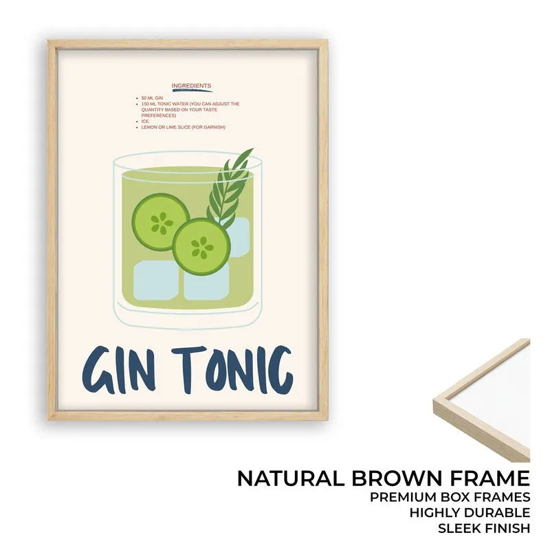 GinTonic Archival Canvas Wall Art - Brown media 10