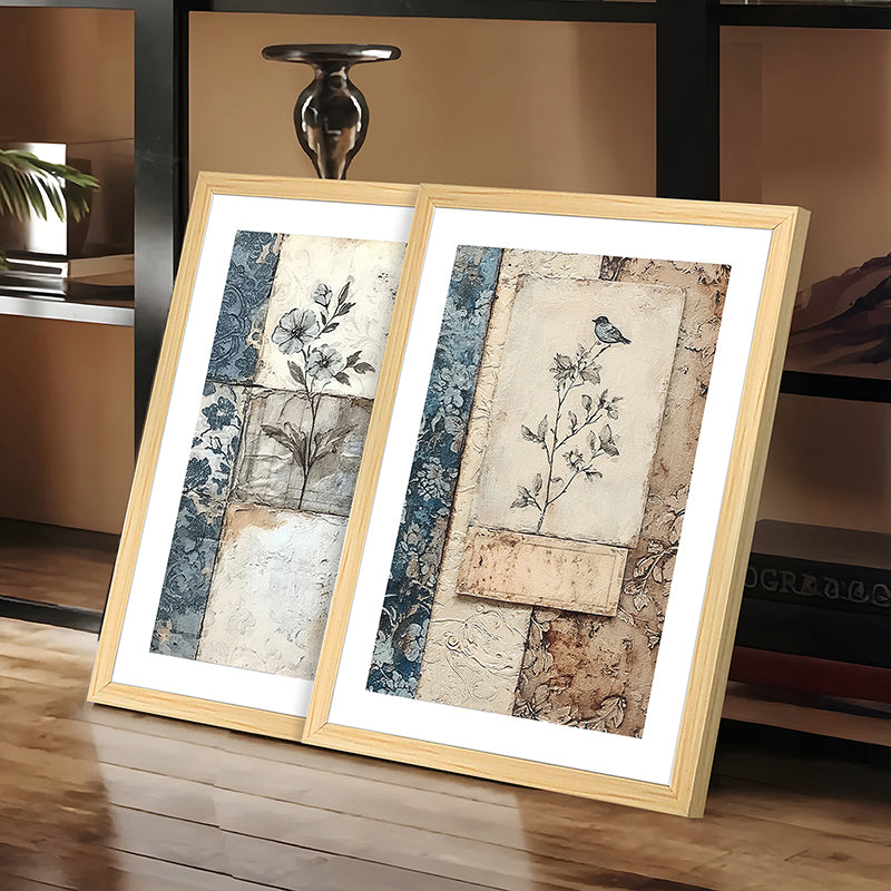 Muted Nature Wall Art With Frame - Set Of Two media 6