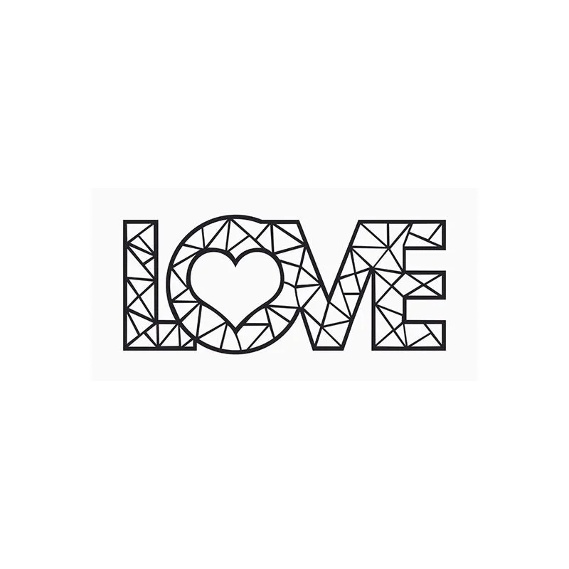 Love Fill Black Iron Wall Accent media 3