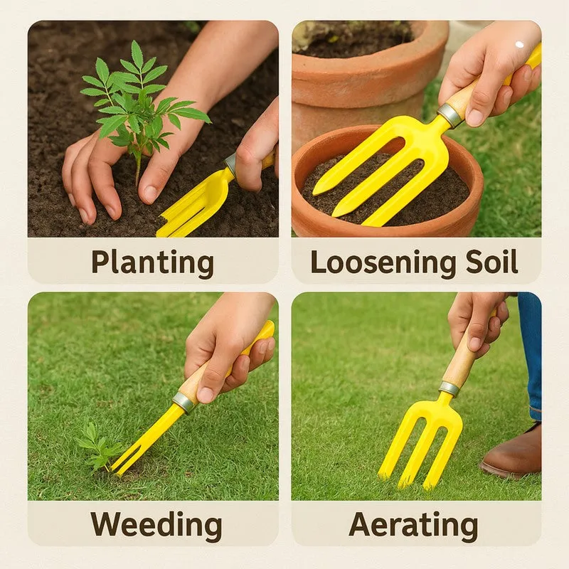 Gardenix Iron Planting Scoop - Yellow media 7