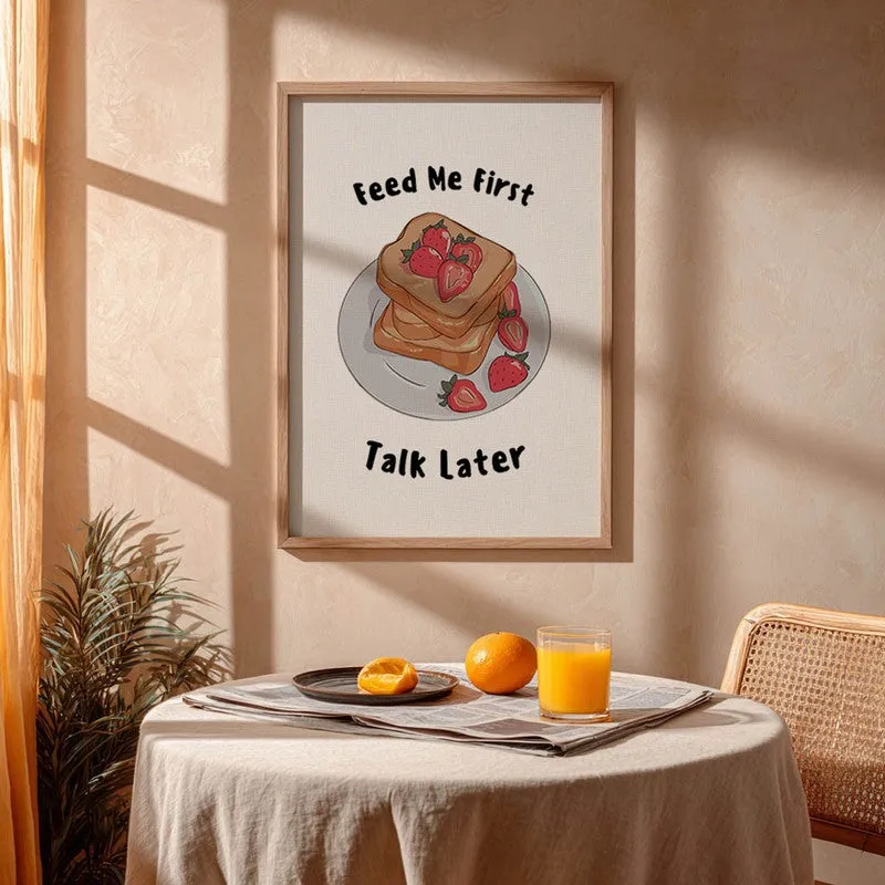 QuotedSandwitch Archival Canvas Wall Art - Brown media 4
