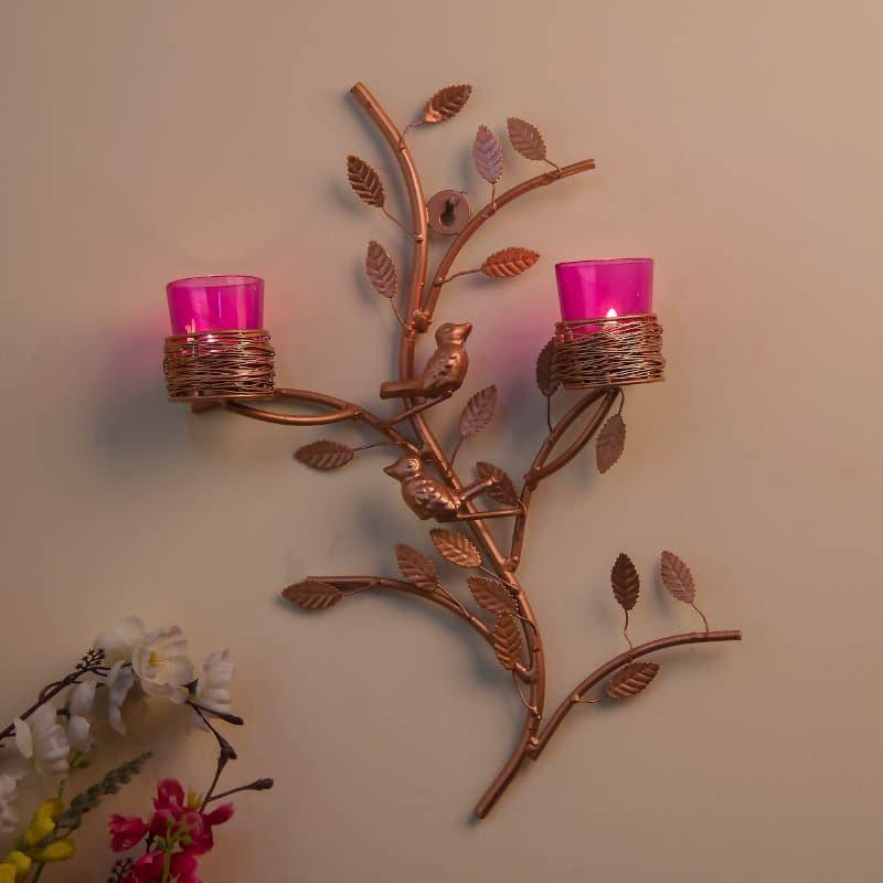 Cuprum Stem Candle Holder Votive - Pink