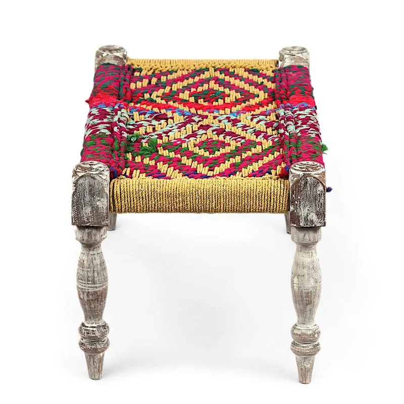 Fryxo Sheesham Wooden Bench - Multicolor media 4