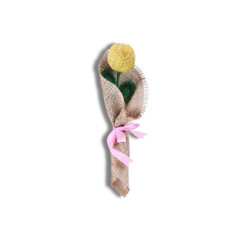 Crochet Handmade Tulip Bouquet - Yellow media 3