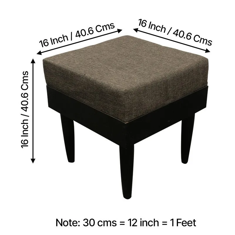Kirox Sheesham Wooden Stools (Brown) - Set Of Two media 9