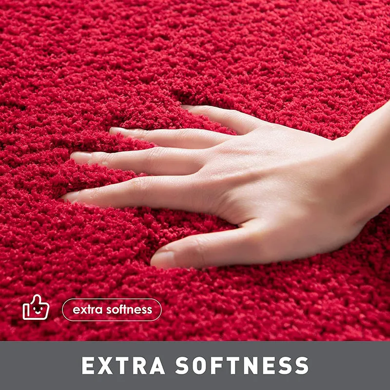 Lois Anti Skid Bath Mat (Red) - Set Of Three media 6