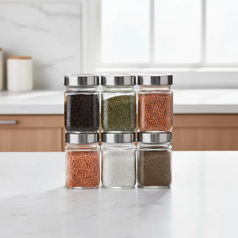 FreshLock Glass Jar (310 mL Each) - Set Of Six media 1