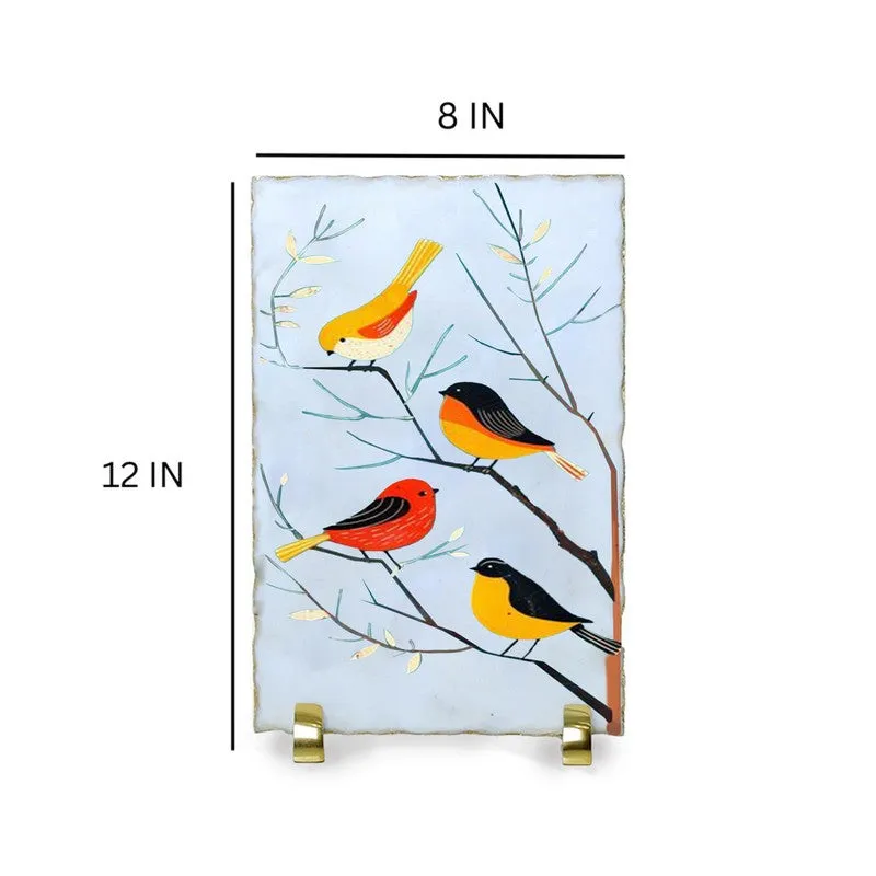 Songbirds on Branchline Marble Showpiece media 7